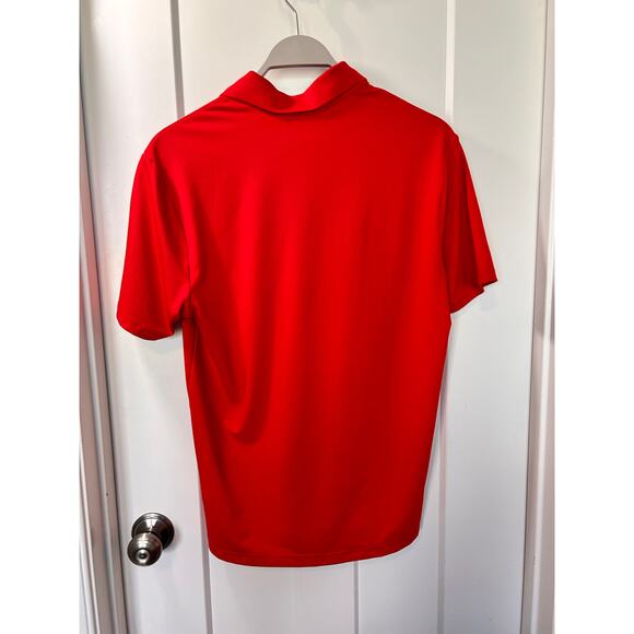 NWT Under Armour Men's Short Sleeve Loose Fit Polo Performance Golf Red Size SM - Picture 2 of 10